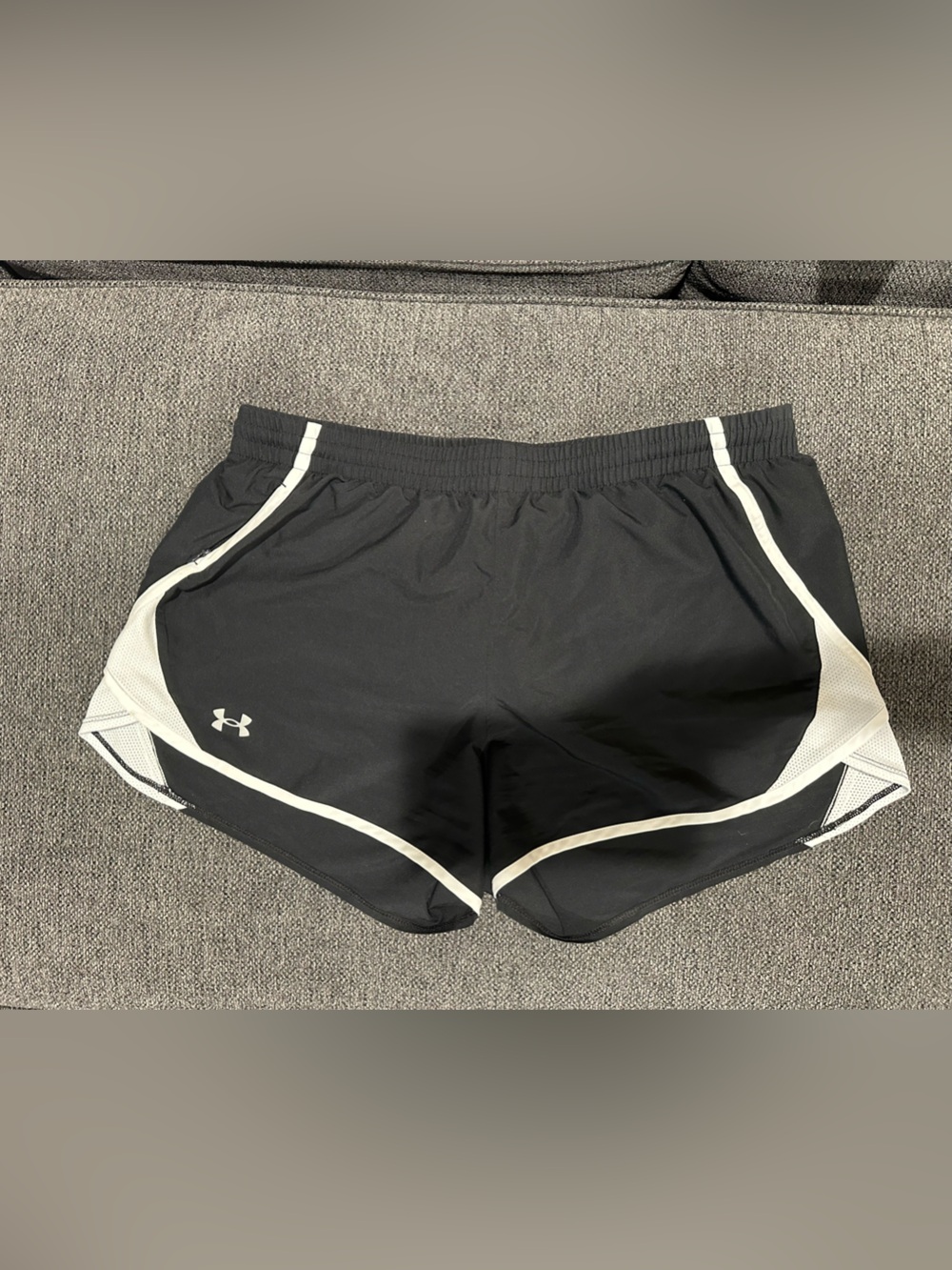 Under Armour Black and White Women's Athletic Shorts